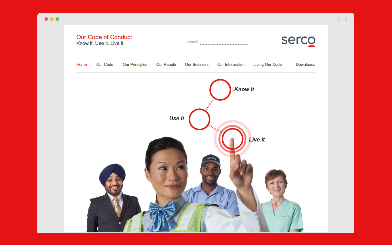 Serco Code of Conduct Website