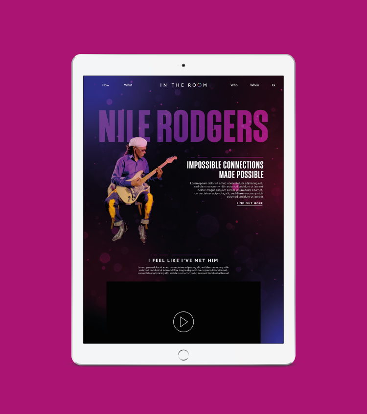 Nile Rodgers iPad Mockup