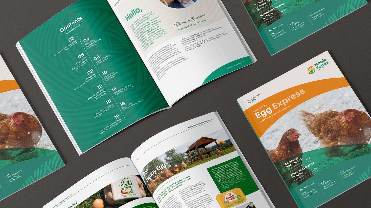 Noble foods booklets